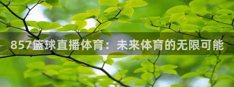857篮球直播体育：未来体育的无限可能
