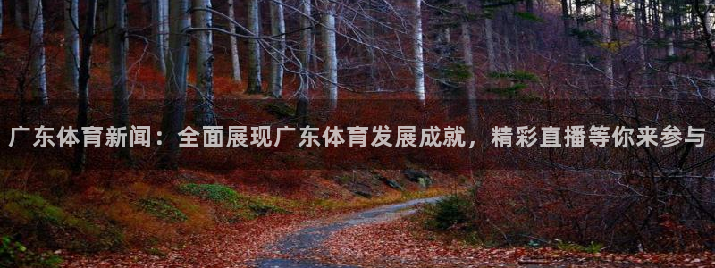 广东体育新闻：全面展现广东体育发展成就，精彩直播等你来参与